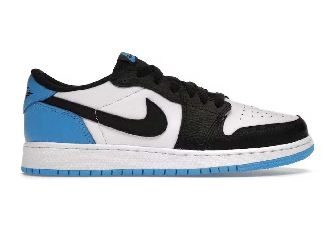 Jordan 1 Low OG “Black Dark Powder Blue” (GS)