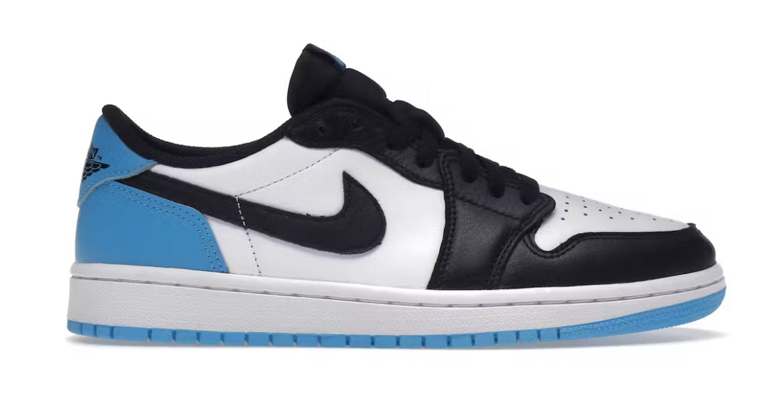 Jordan 1 Low OG “Black Dark Powder Blue” (Women’s)